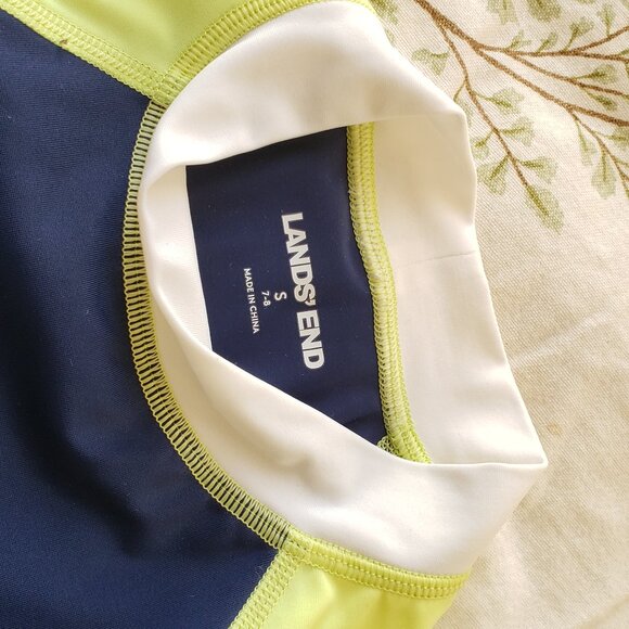 Lands' End Hello Sunshine Long Sleeve Swimsuit - Picture 6 of 6